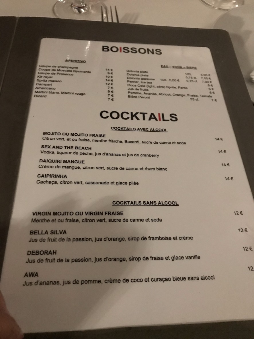 Zino menu 7
