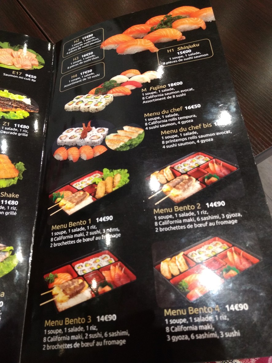 Restaurant Japonais Asie B7 menu 7