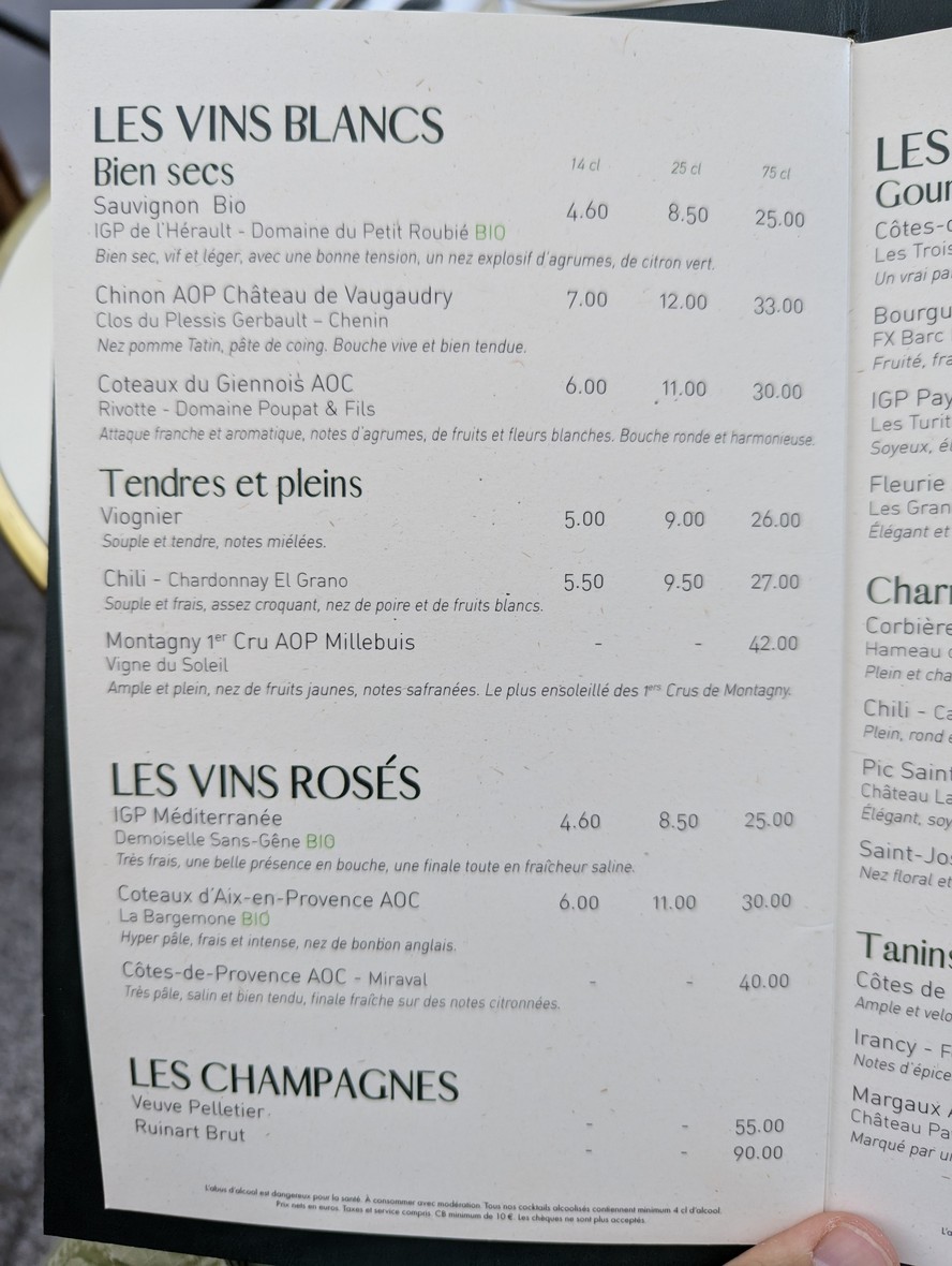 CARACAL - Restaurant - Saint Mandé menu 4