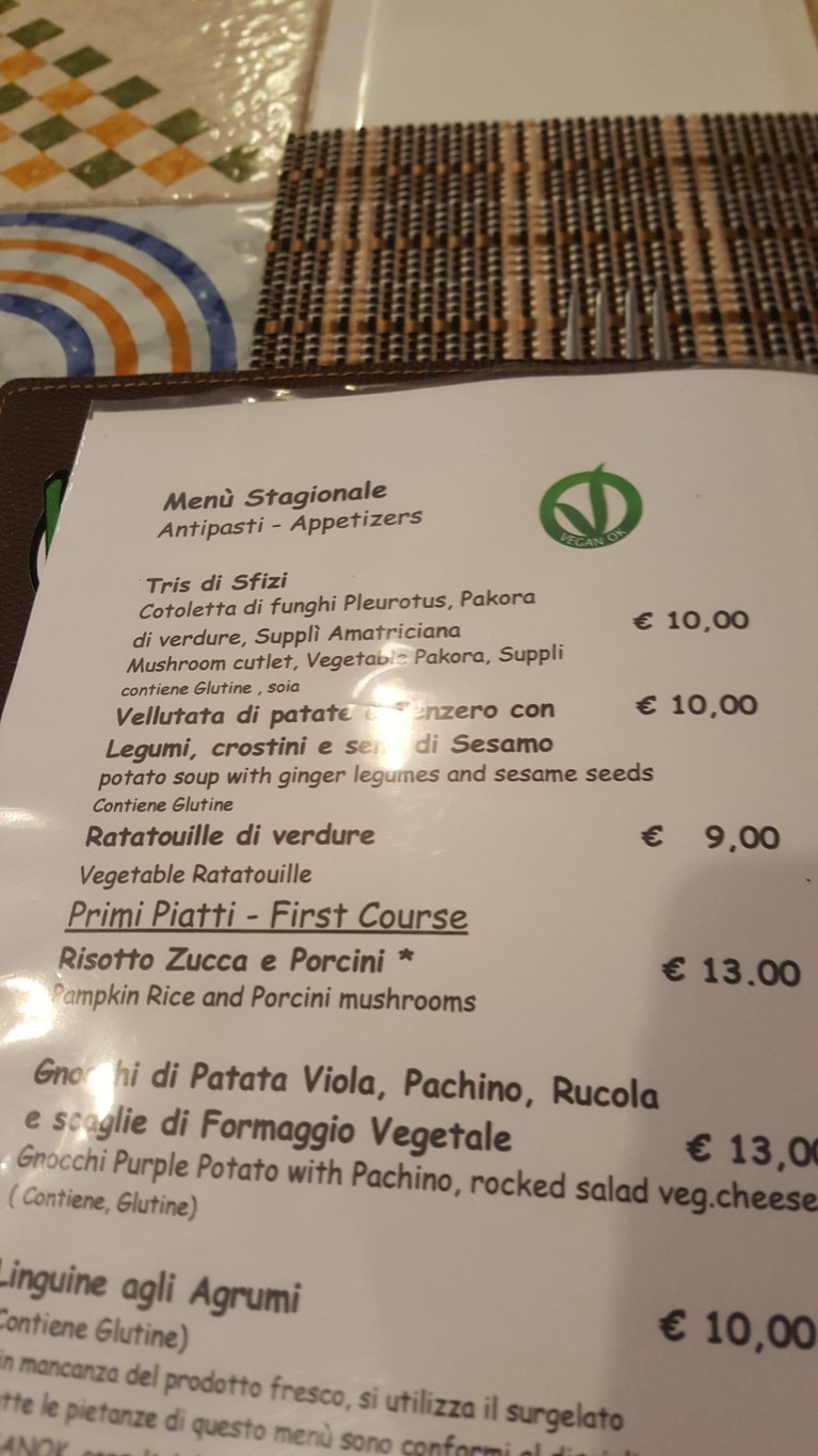 Ristorante Vegano Ma Va? | Prati menu 1