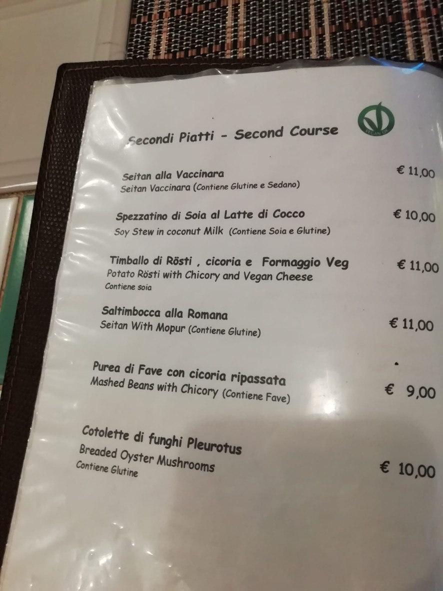 Ristorante Vegano Ma Va? | Prati menu 4