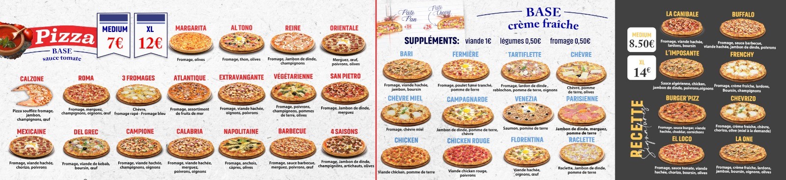 Pizza One menu 1