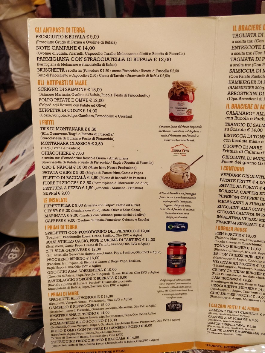 Chiù Sapore Centocelle menu 1