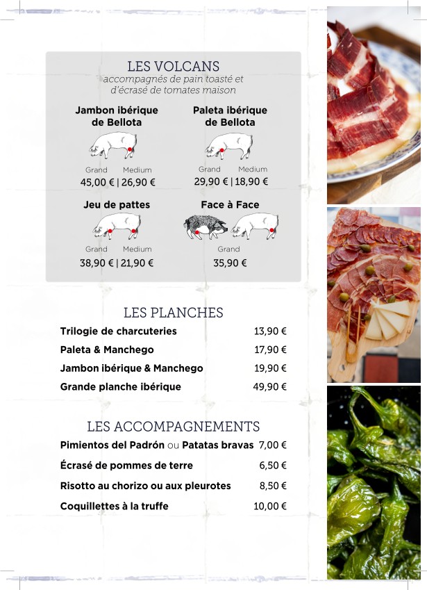 Bellota-Bellota Boulogne menu 1