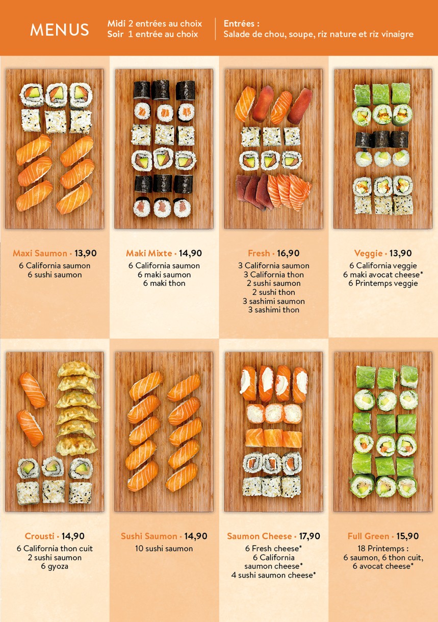 Sushi Pacha - Restaurant Sushi Japonais Paris 14 menu 4