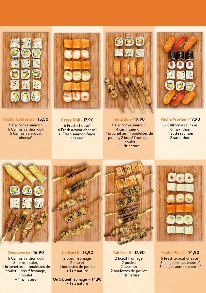 Sushi Pacha - Restaurant Sushi Japonais Paris 14 menu 5