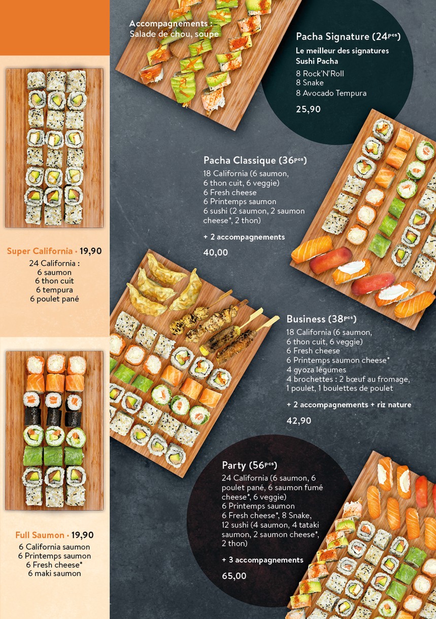 Sushi Pacha - Restaurant Sushi Japonais Paris 14 menu 6