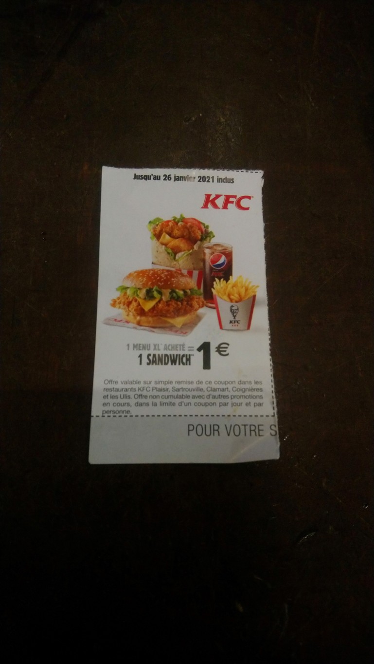 KFC menu 1
