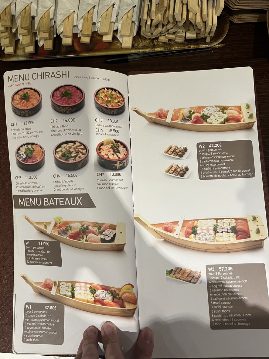 Restaurant Japonais Tasty Sushi menu 6