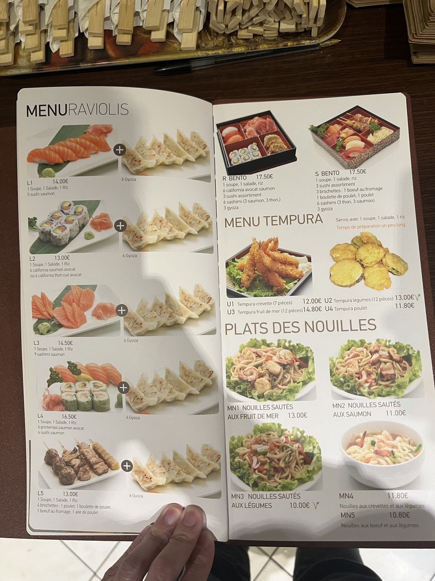 Restaurant Japonais Tasty Sushi menu 7