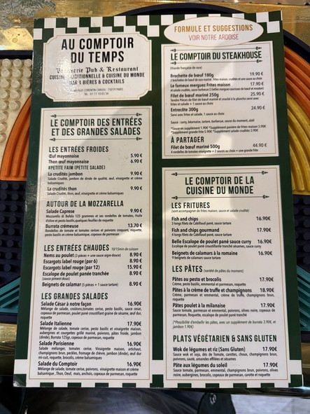 Au Comptoir Du Temps