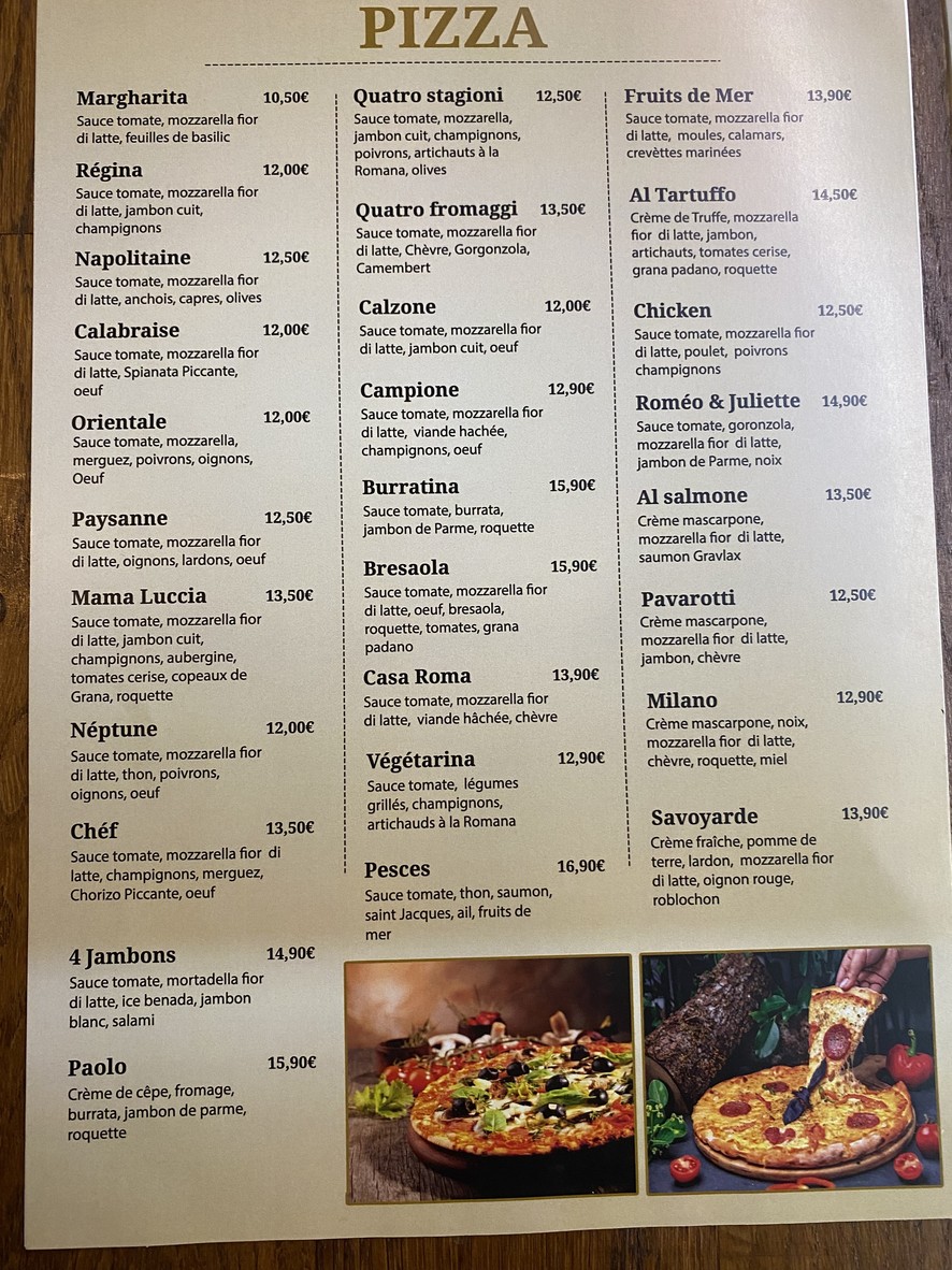 Casa Roma menu 2