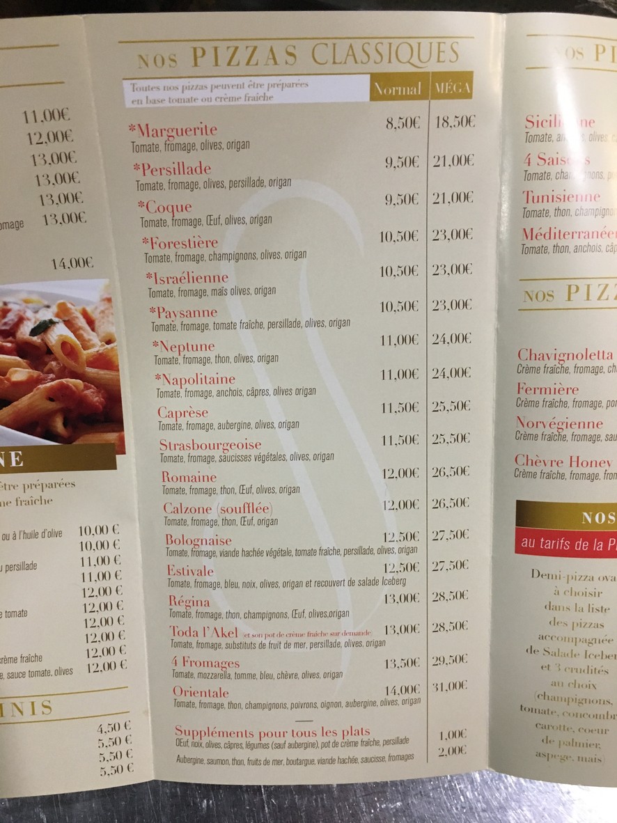 Toda L'Akel menu 1