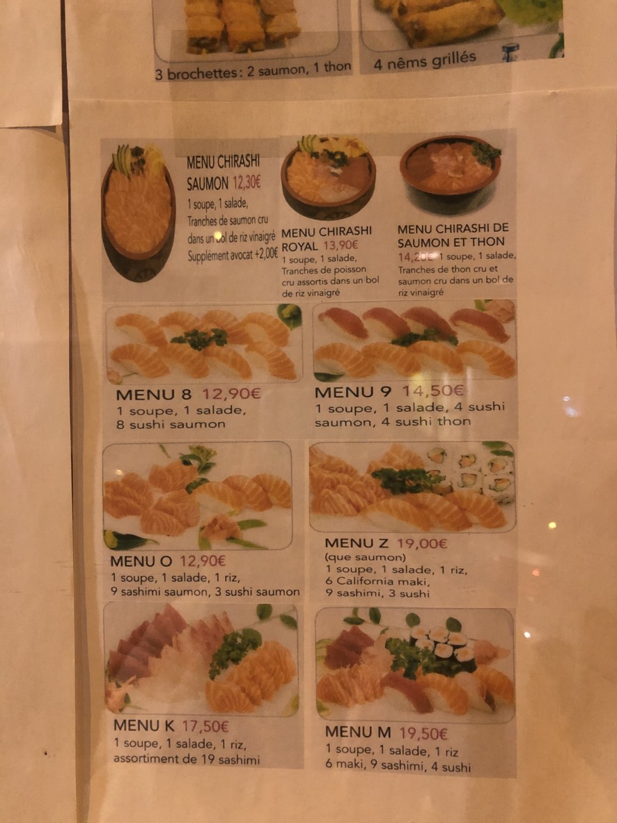 Bo Sushi menu 4