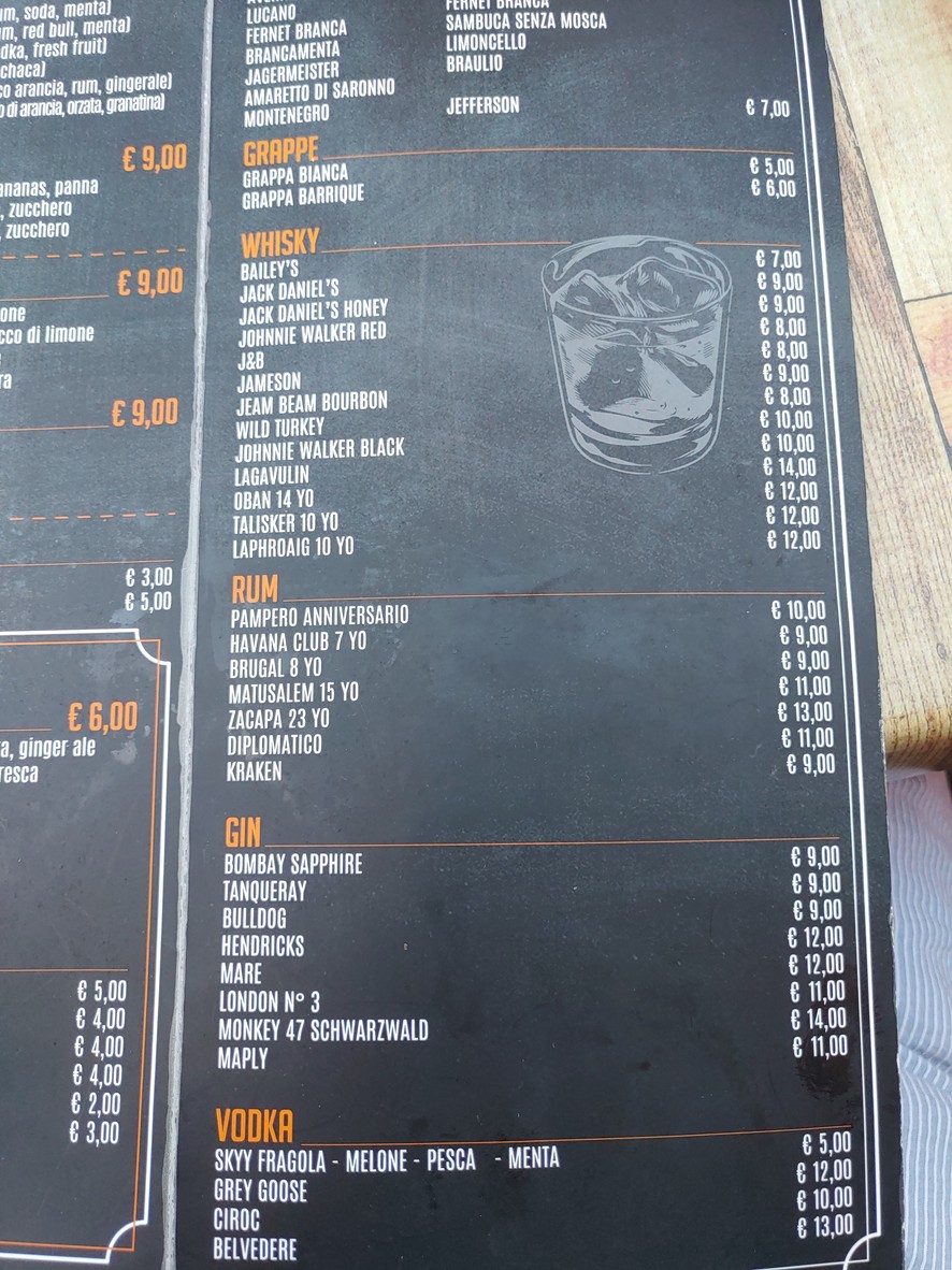 Cencio la Parolaccia menu 3