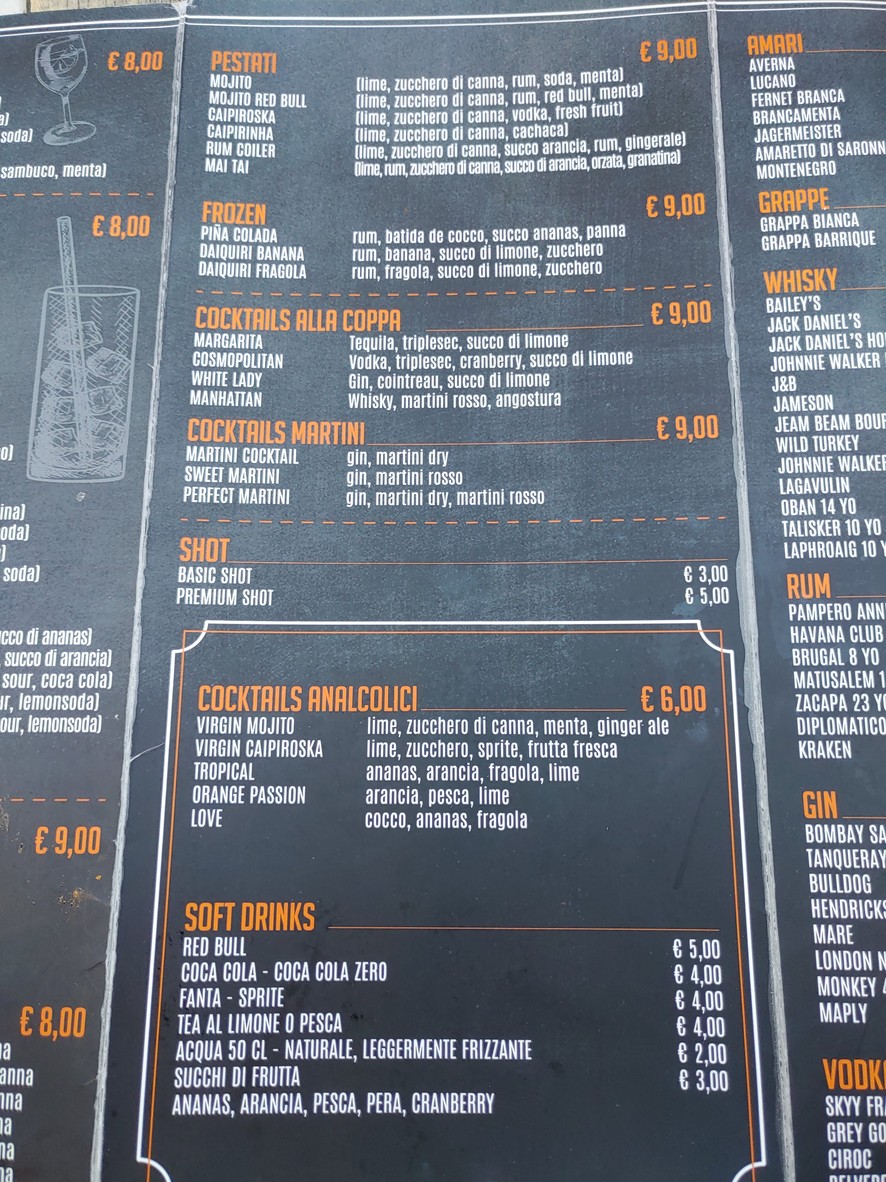 Cencio la Parolaccia menu 5