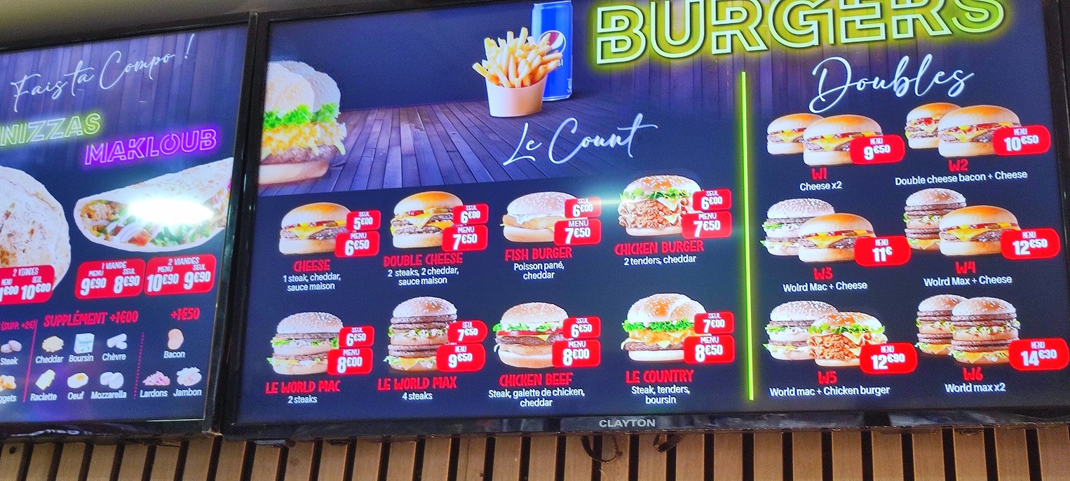 Le World Food menu 3