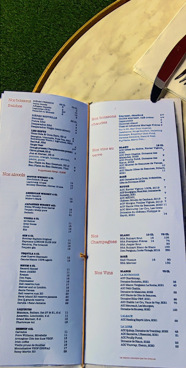 Bistrot Papa Pool menu 3