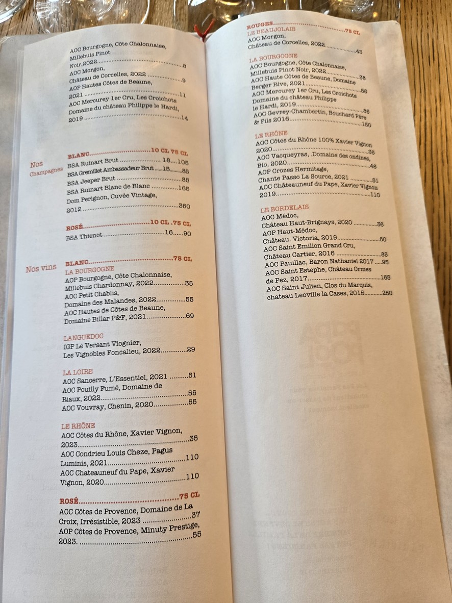 Bistrot Papa Pool menu 4