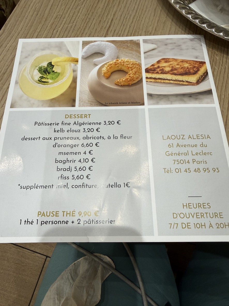 Laouz menu 3