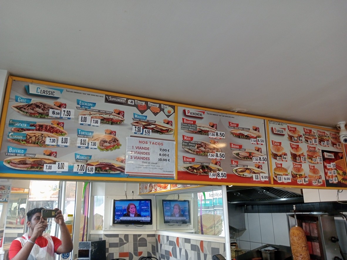 Le Majestic menu 1