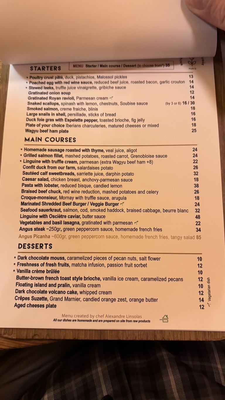 Bistro Saint Dominique menu 2