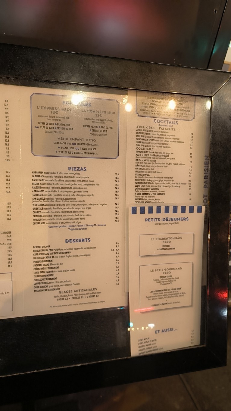 Folie Liberté menu 2