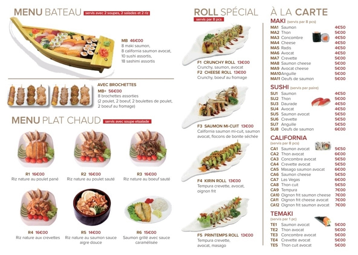 Tekkaba menu 1