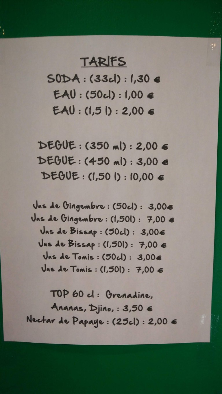 TIM LA PRINCESSE menu 1