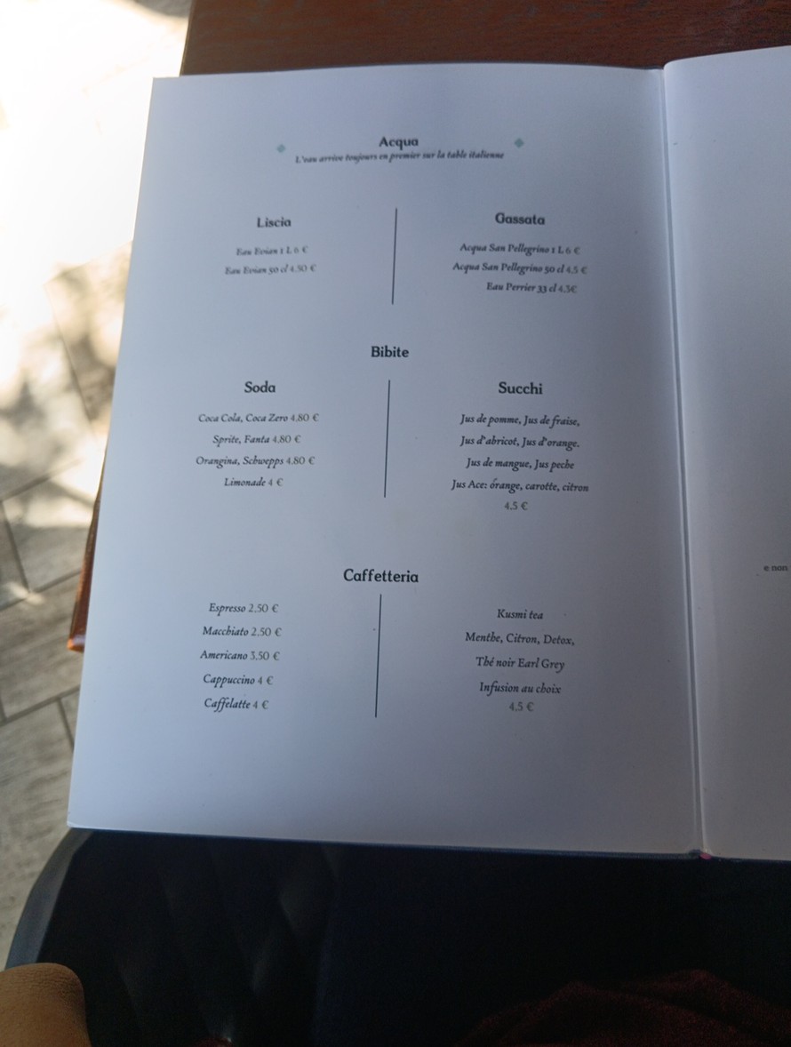 L’Artusi menu 8