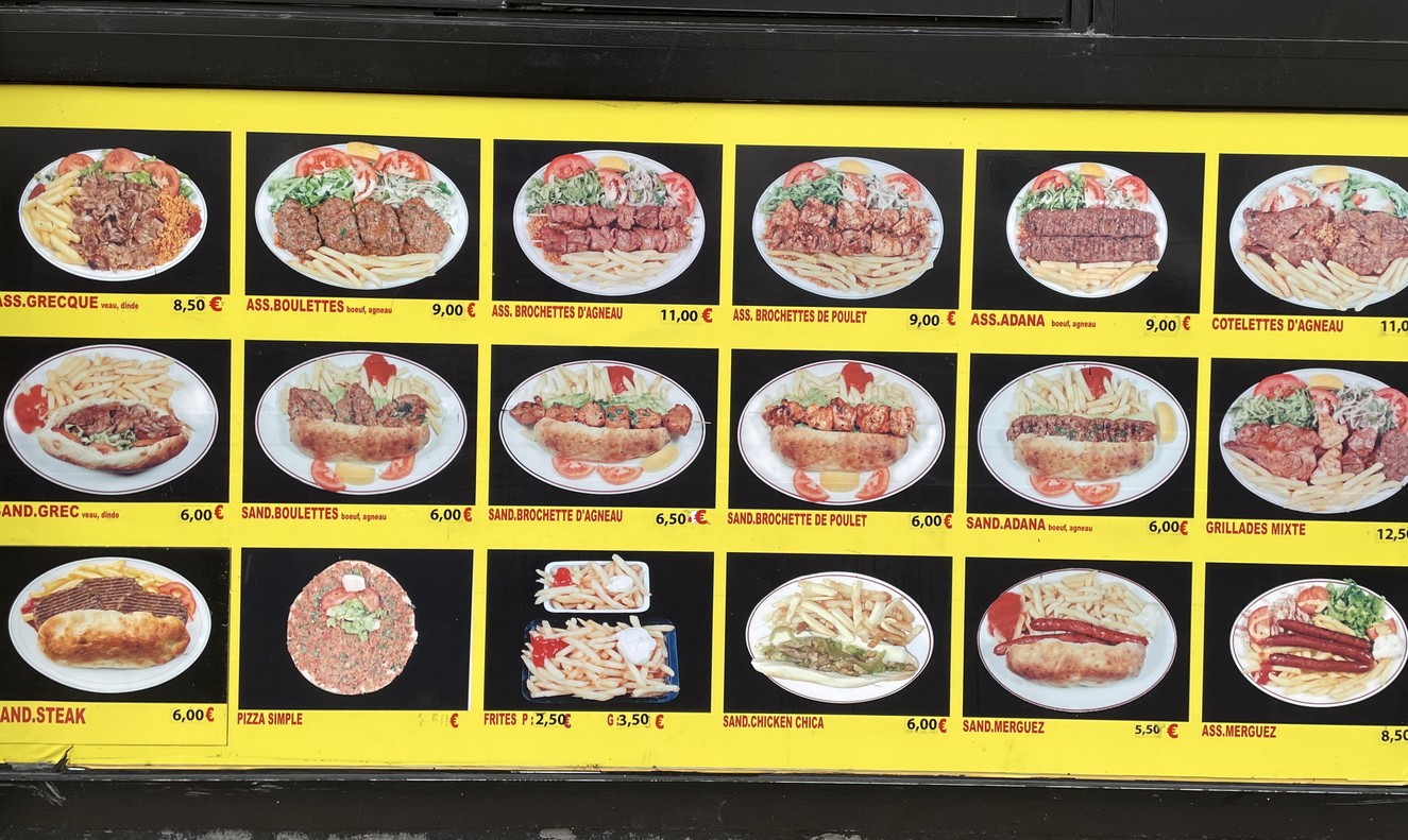 Fırat Grill kebab menu 1