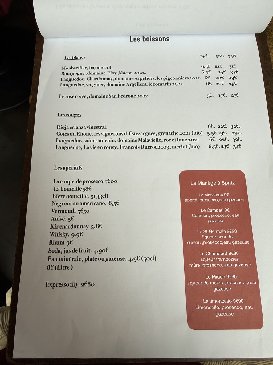 L'entracte menu 2