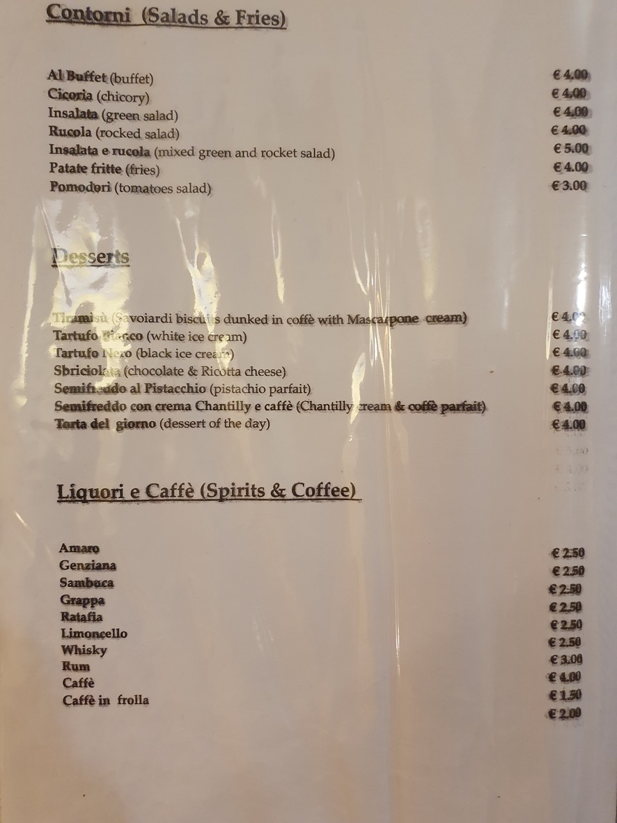 La Piccola Amatrice menu 6