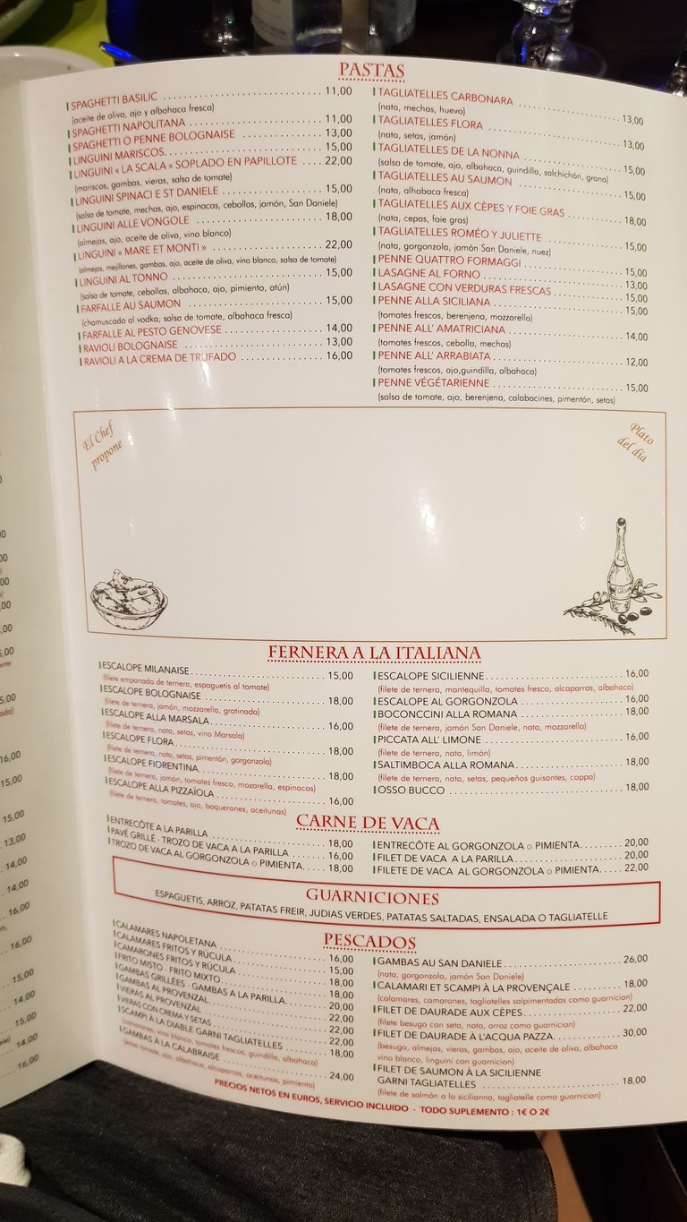 Pizza Flora menu 2