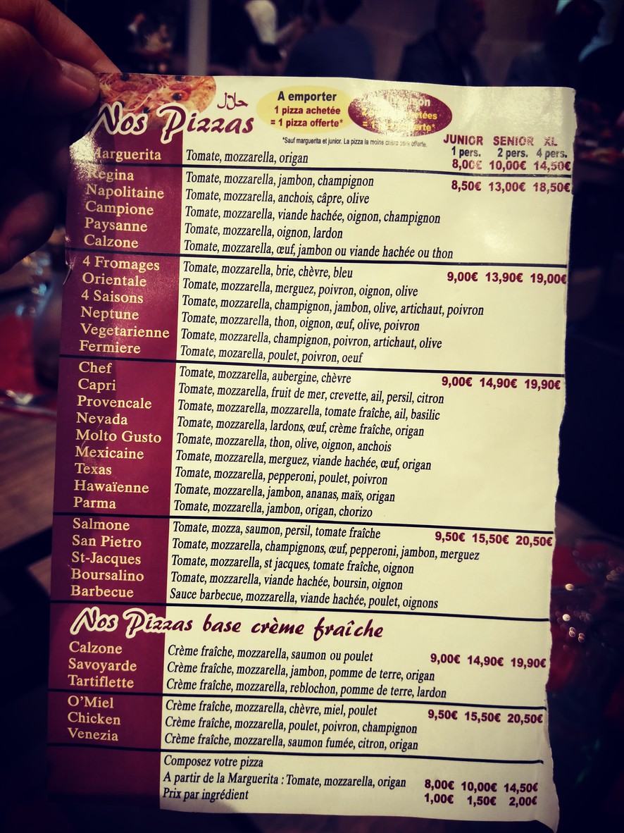 Molto Gusto menu 2