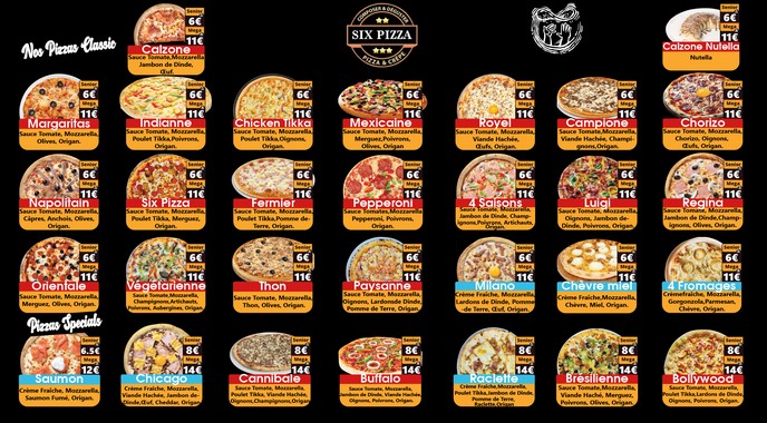 SIX PIZZA