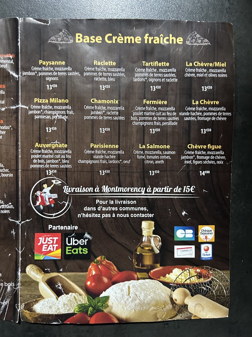O’Four a bois menu 2