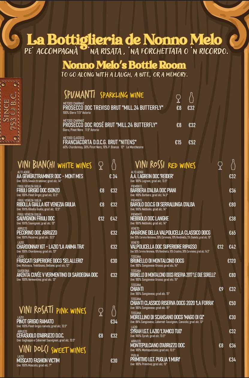 Nonno Melo menu 2