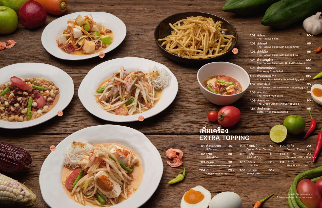 Baan Somtum Sathorn menu 2
