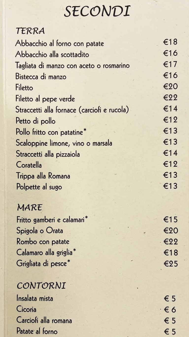 Ristorante La Fornace menu 3