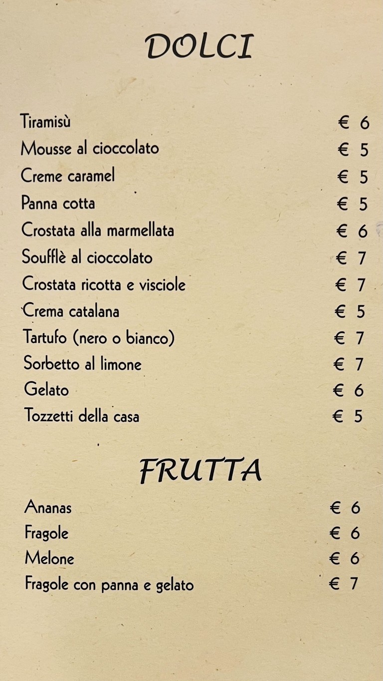 Ristorante La Fornace menu 5