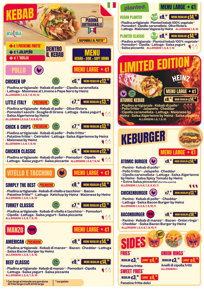 Kebhouze - Cc Porta di Roma menu 1