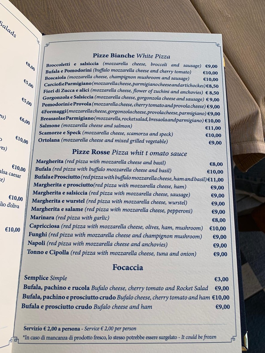 Thousand and One Nights menu 6
