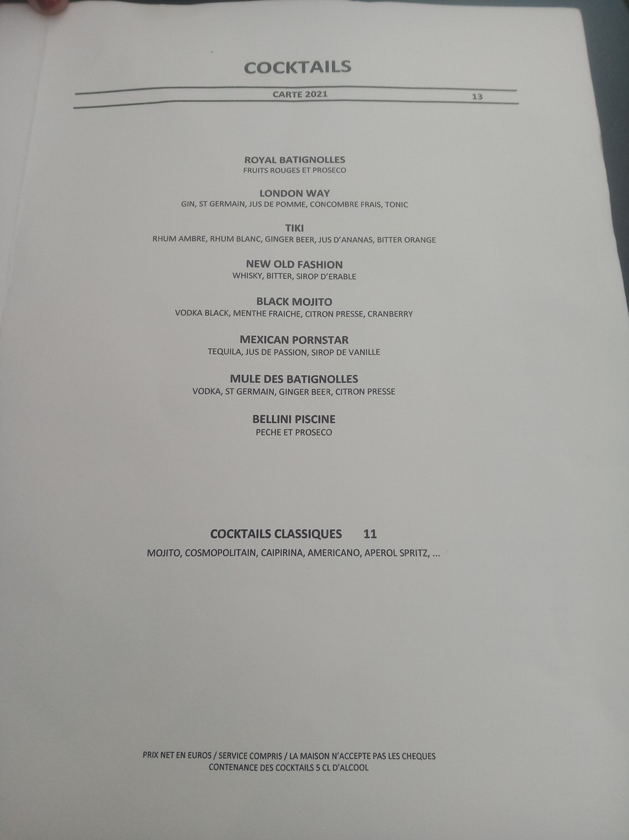 L’Endroit menu 5