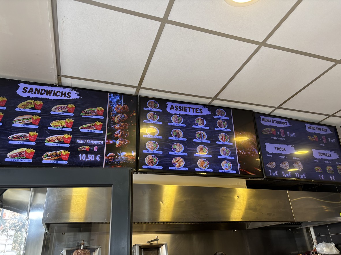 Le kuzu kebab menu 3