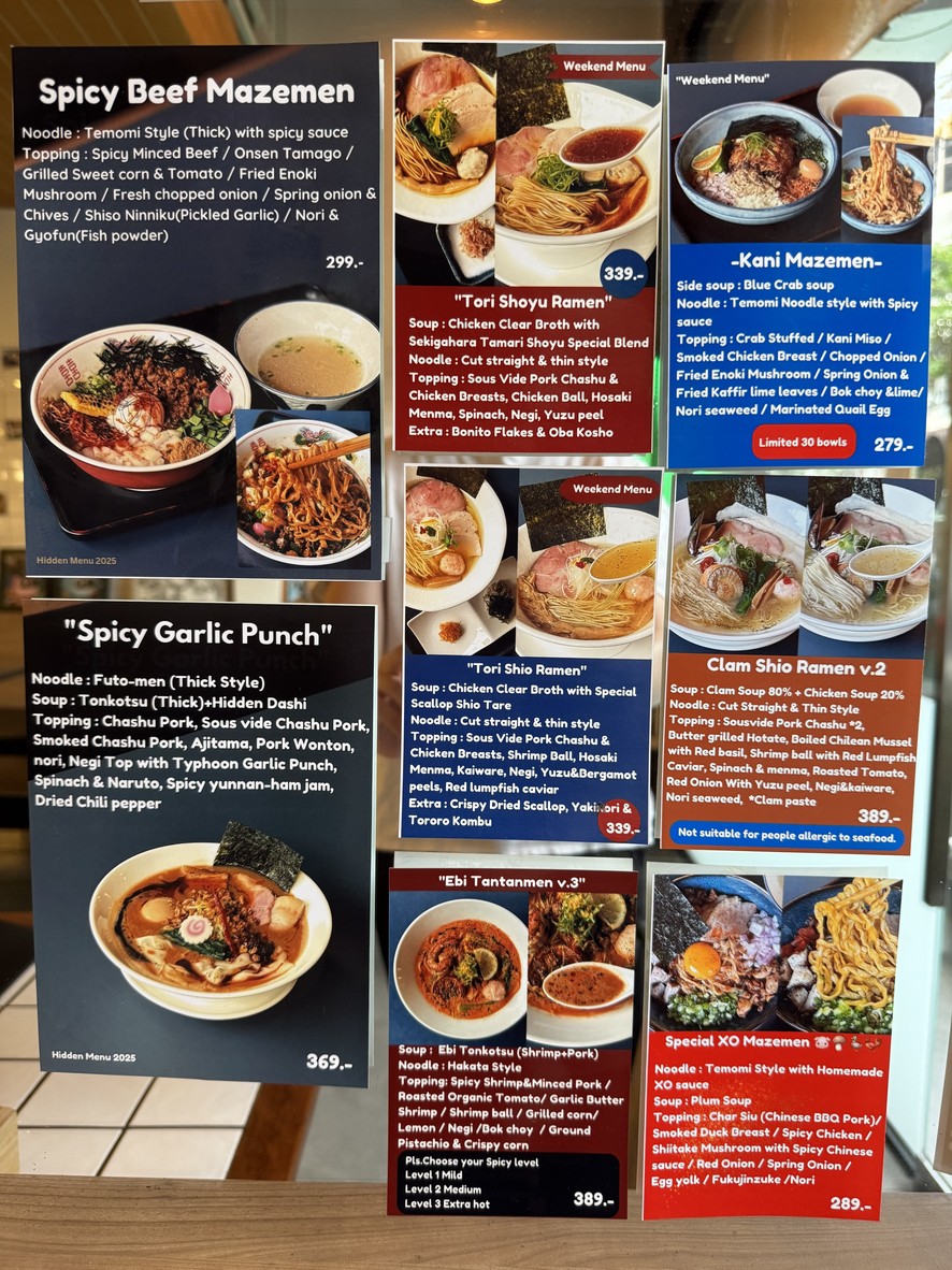 SHUN RAMEN menu 3