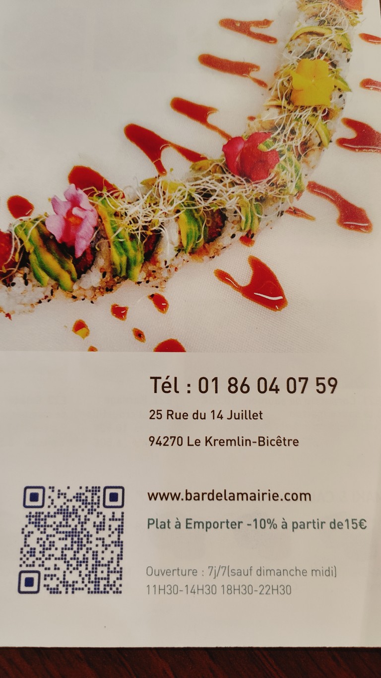Café de la Mairie menu 5