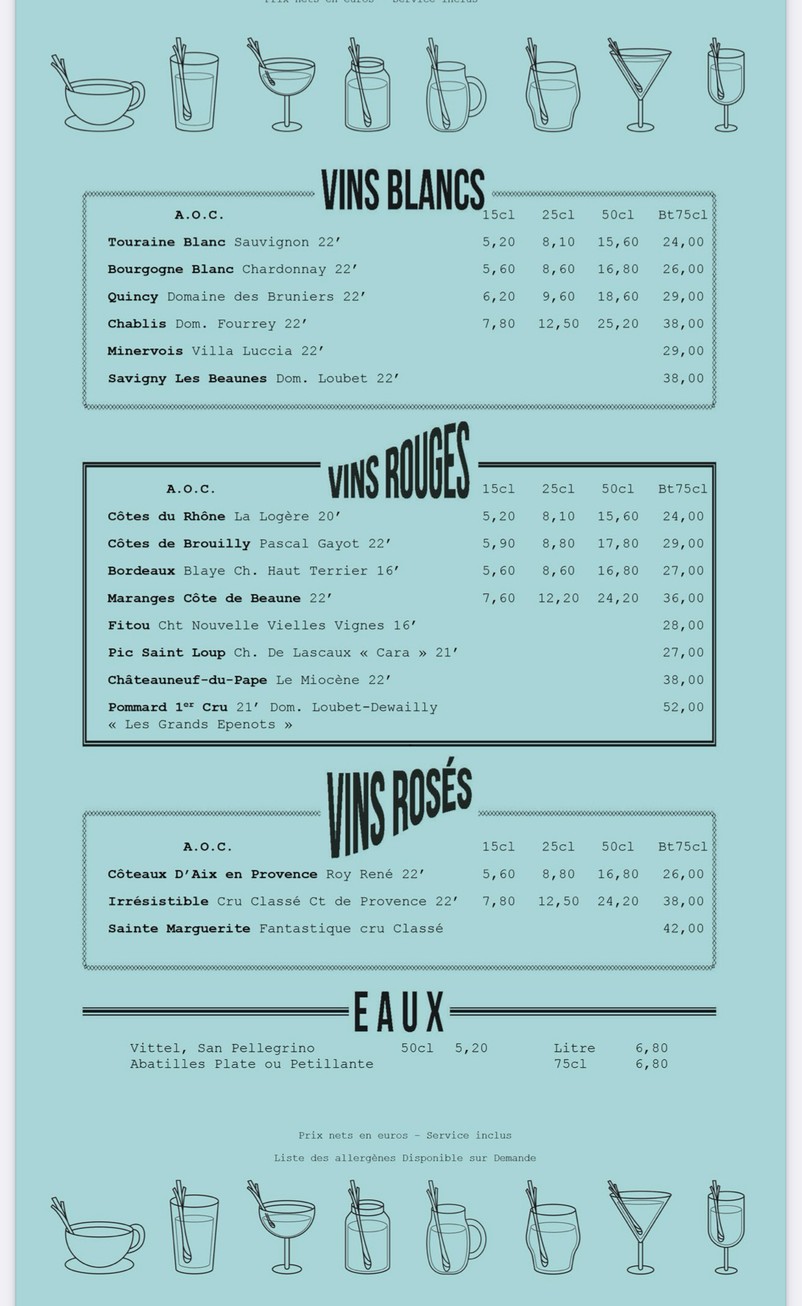 Café Lamartine menu 3