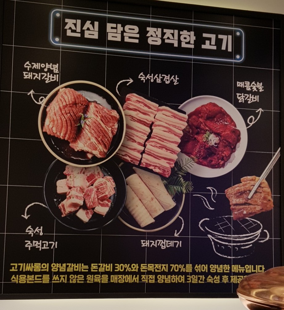 Gogi Salon Gasan menu 1