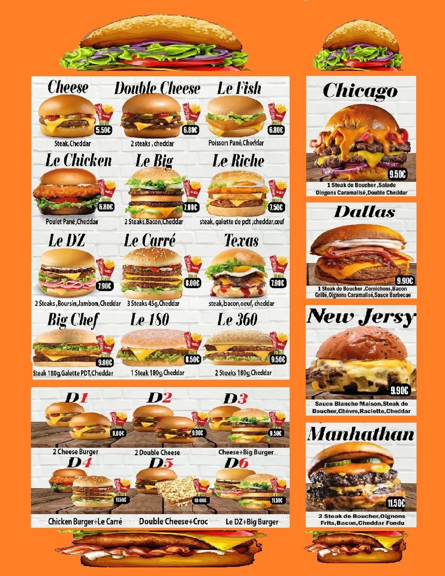 LA FAMILLE eat menu 2